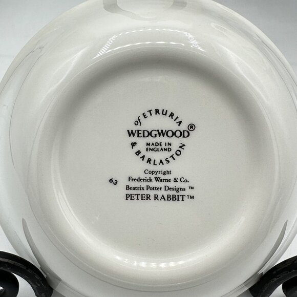 Wedgwood Peter Rabbit Beatrix Potter Child's Bowl and Cup England Vintage - Picture 5 of 11